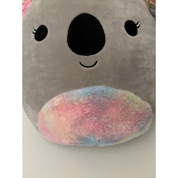 Kelina the Koala Squishmallow Plush Stuffed Animal 18" Gray Rainbow Belly & Ears - Picture 8 of 16